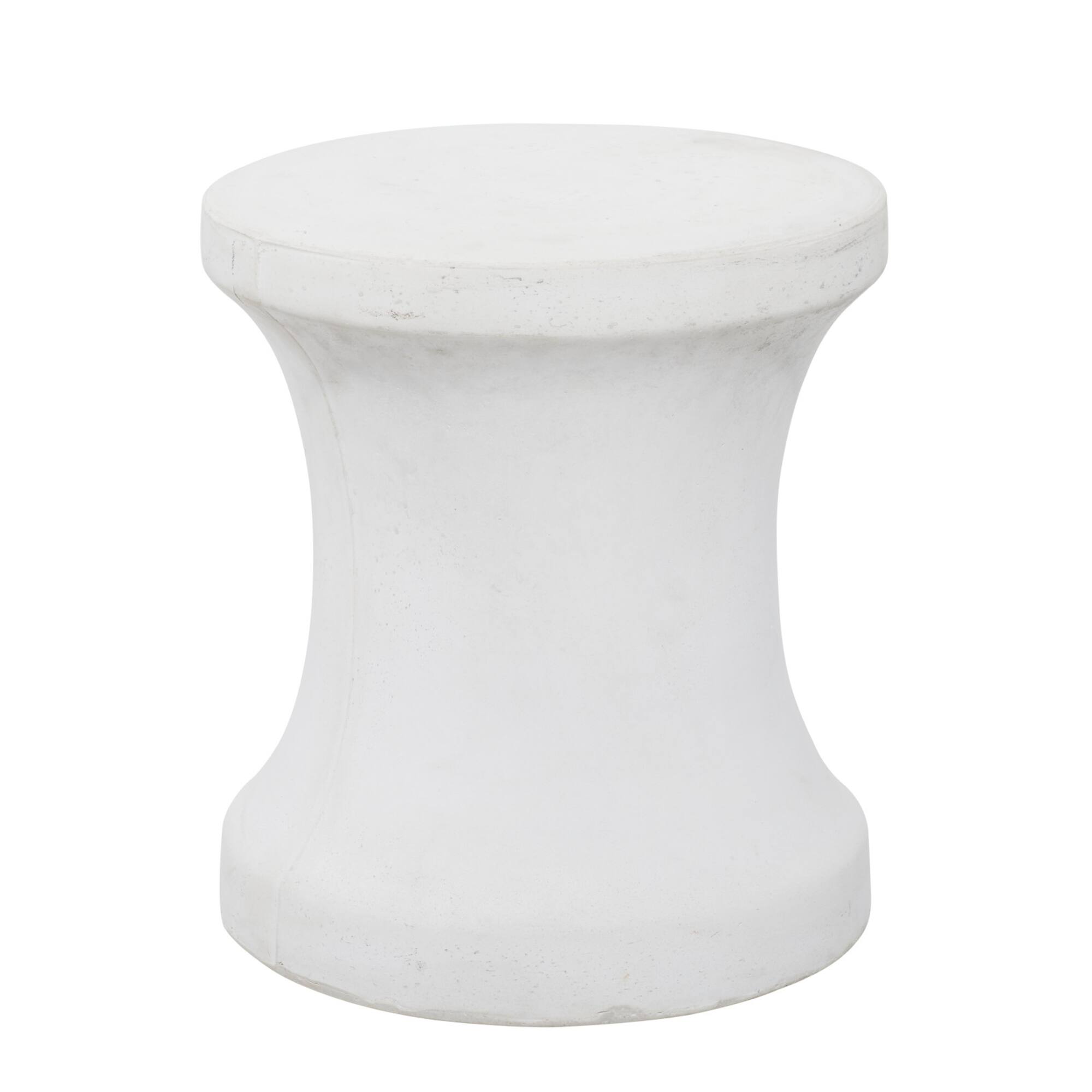 16" Fiberclay Contemporary Outdoor Stool